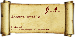 Jobszt Attila névjegykártya